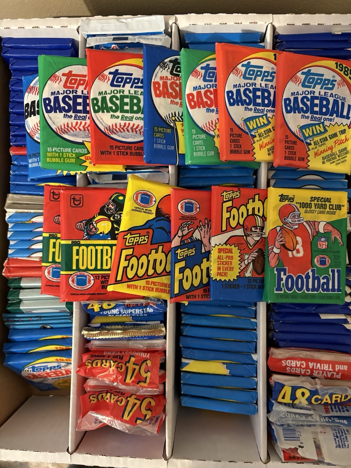 Old Baseball Multi Sports Cards Unopened Packs- 100 Card Lot Plus BONUS