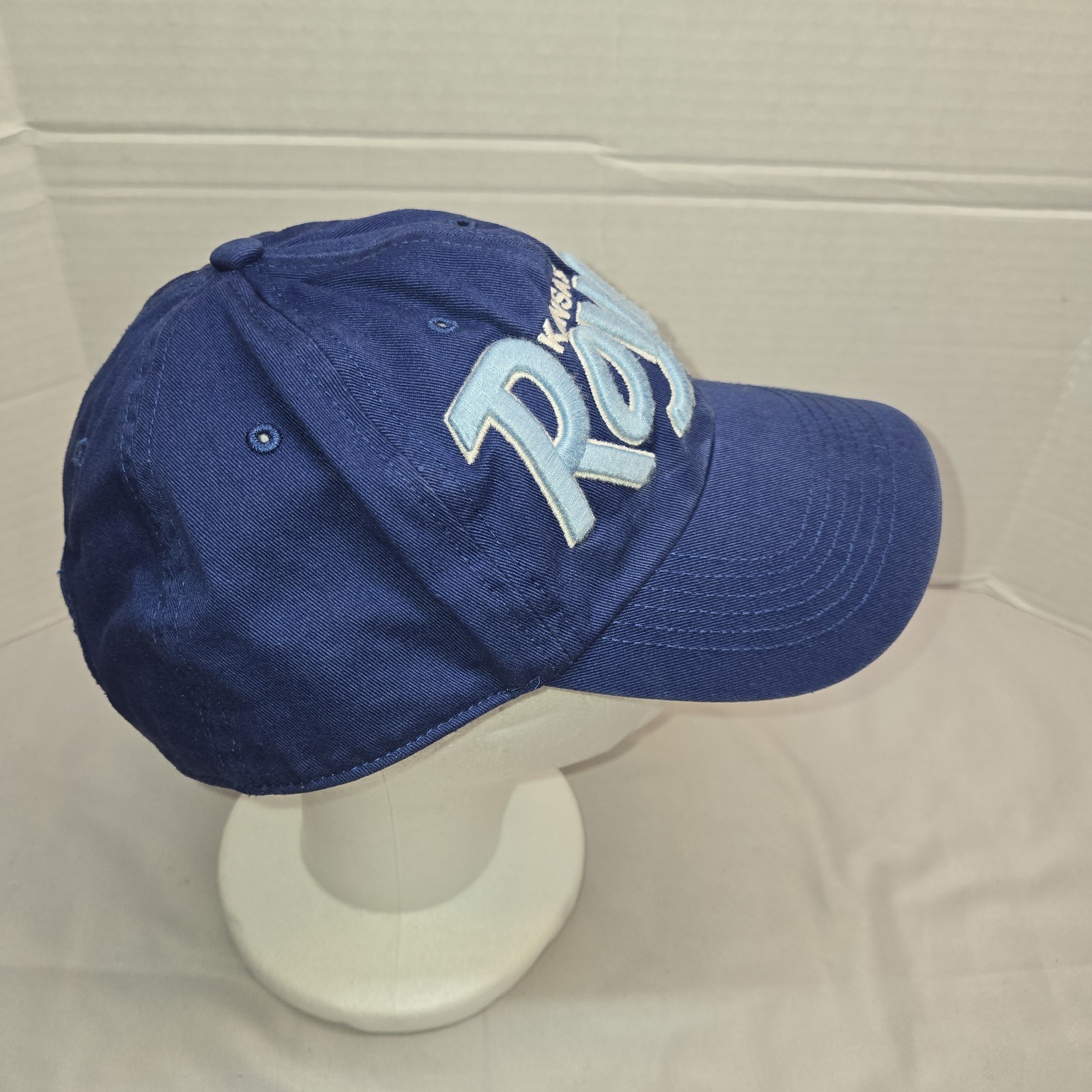 Kansas City KC Royals Hat Strapback 3D Thick Embroidery Scrupt 47′ Brand MLB Euc