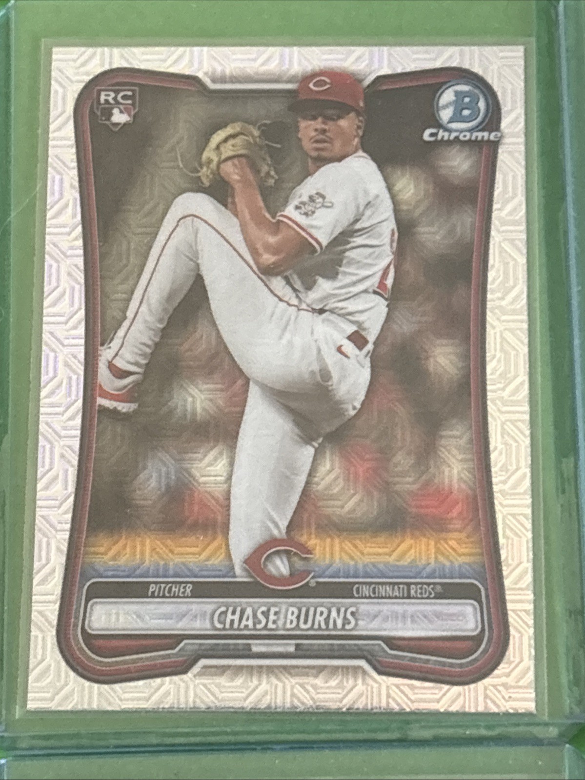 2026 Chase Burns 4-Pack Chrome BST Mega, Chrome #3 Mega, TOG & Paper #3 Reds RC