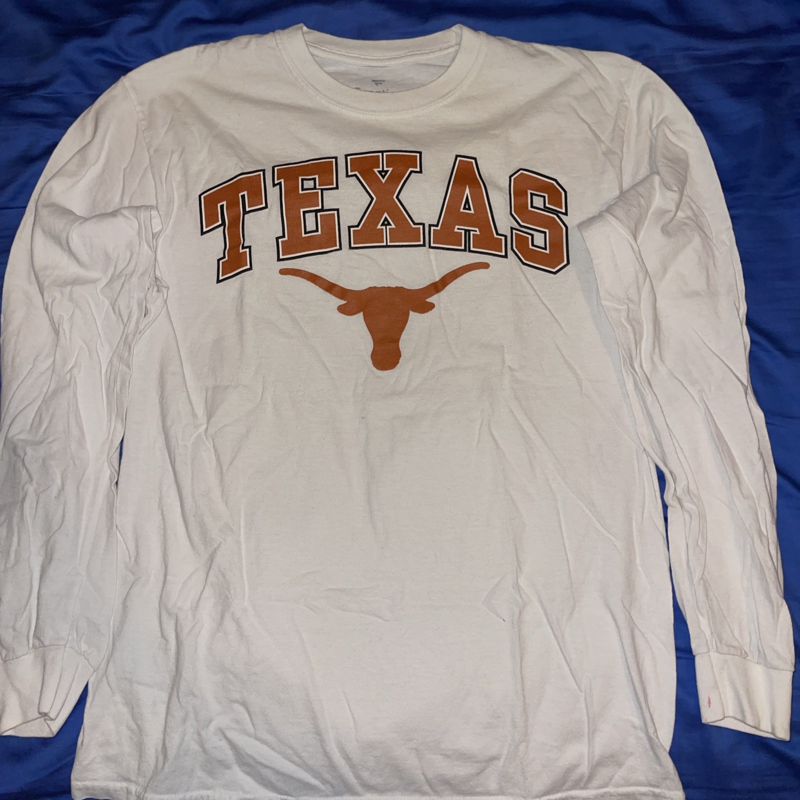 Men’s Fanatics Texas Longhorn White Long Sleeve T-shirt Size M