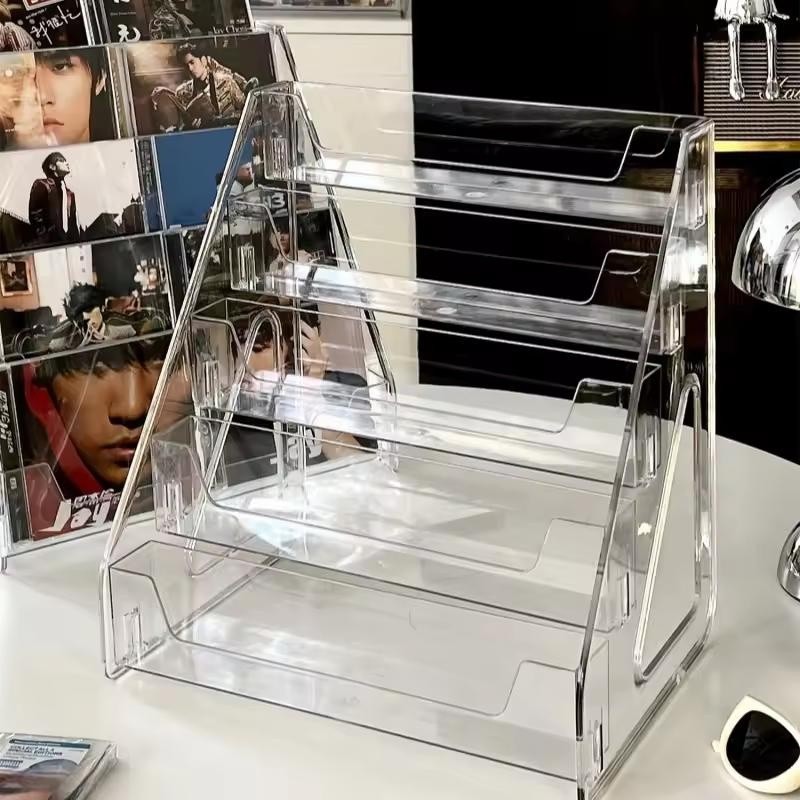 Trading Card Display Stand, 5 Tier Vertical Holder for Baseball Basketball Sport