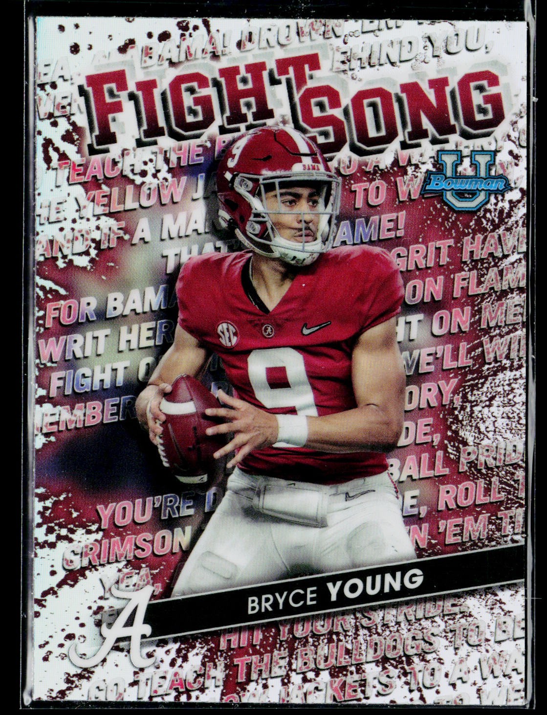 2022-23 Bowman’s Best University #FS-1 Bryce Young Fight Song