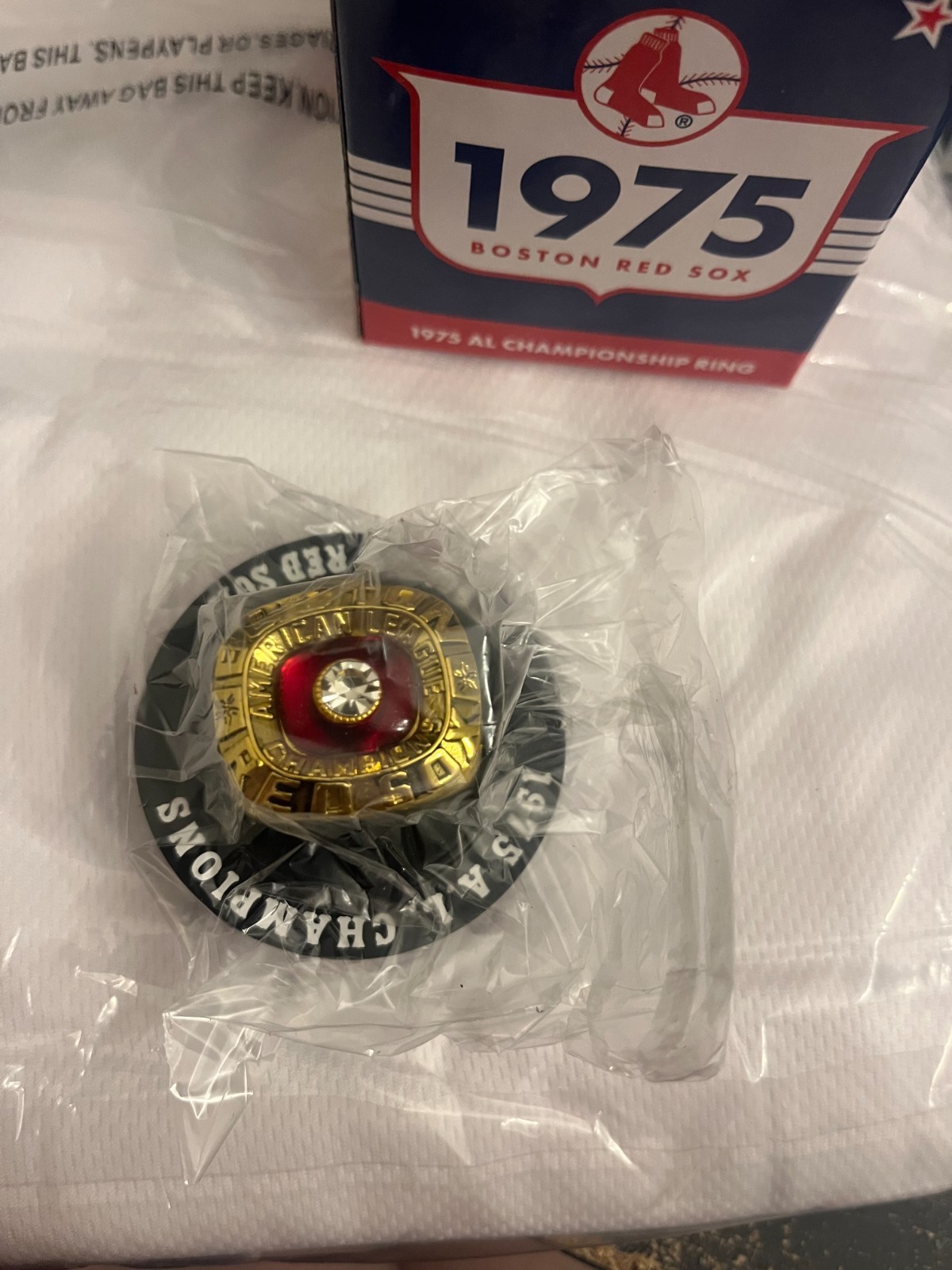 2025 Boston Red Sox 1975 Ring Special Ticket SGA 7/2/25 New in Box