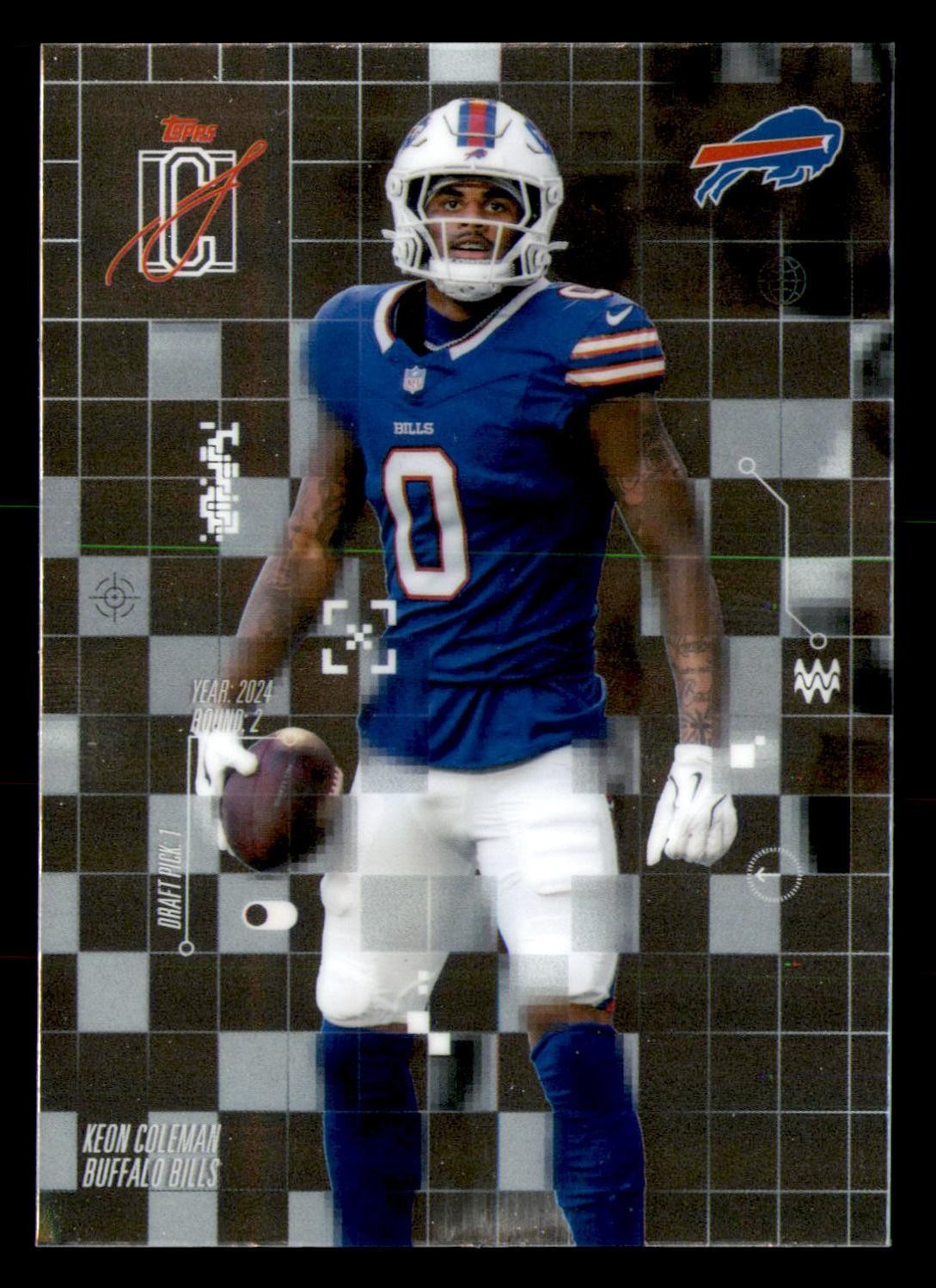 2025 Topps Signature Class #AI-4 Keon Coleman After Image