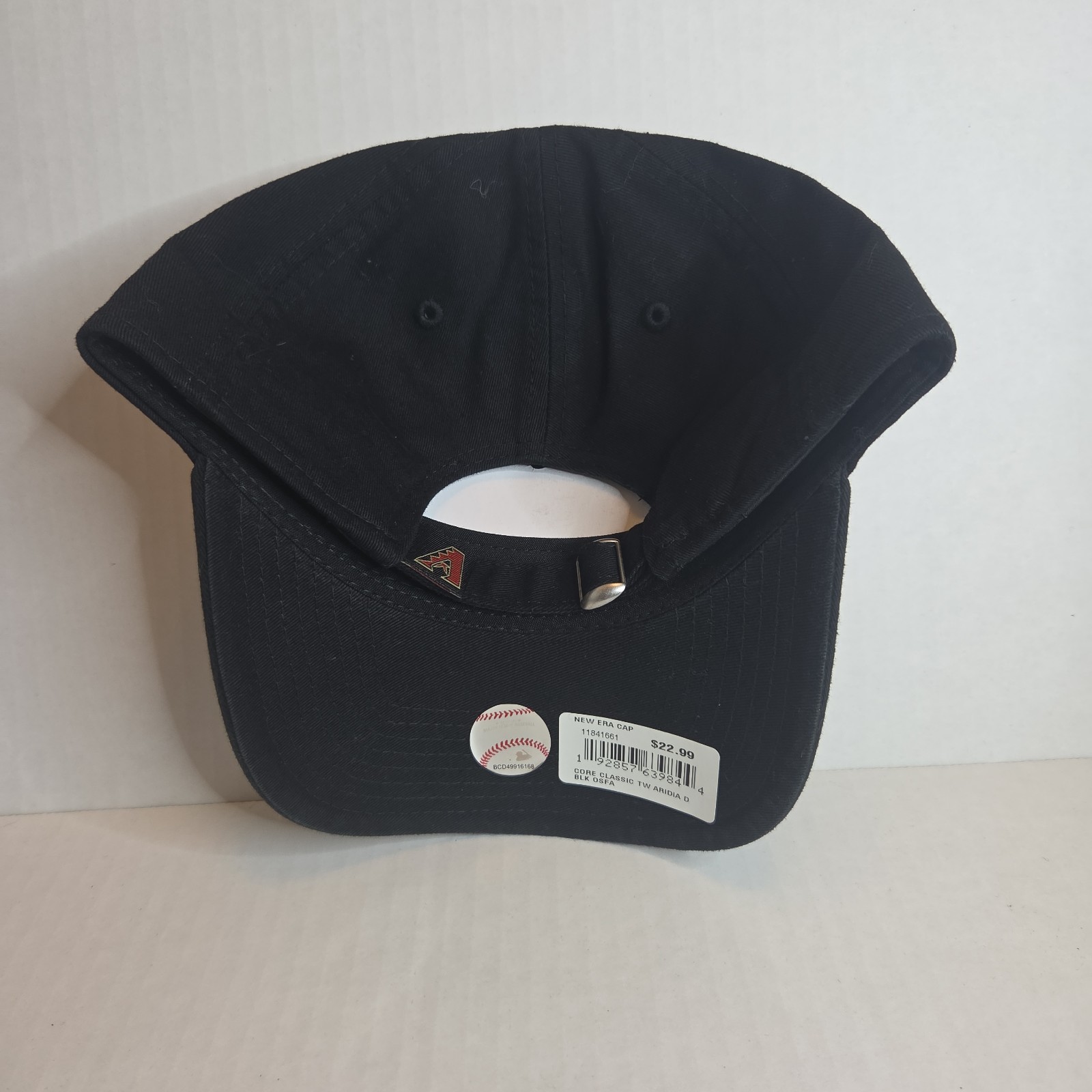 Arizona Diamondbacks MLB New Era 9Twenty MLB Adjustable Strapback BLACK Dad Hat