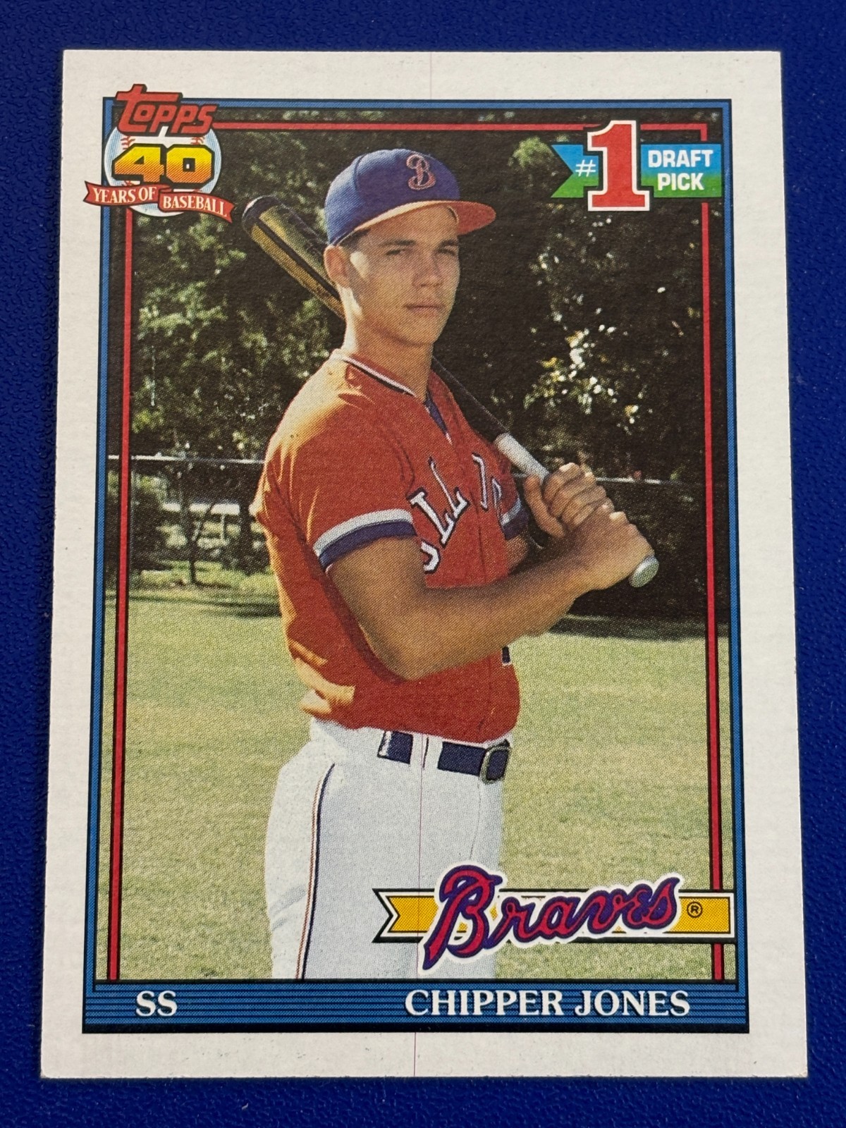 ⚾ 1991 Topps Baseball Base Card Rookie #333 Chipper JONES ⚾