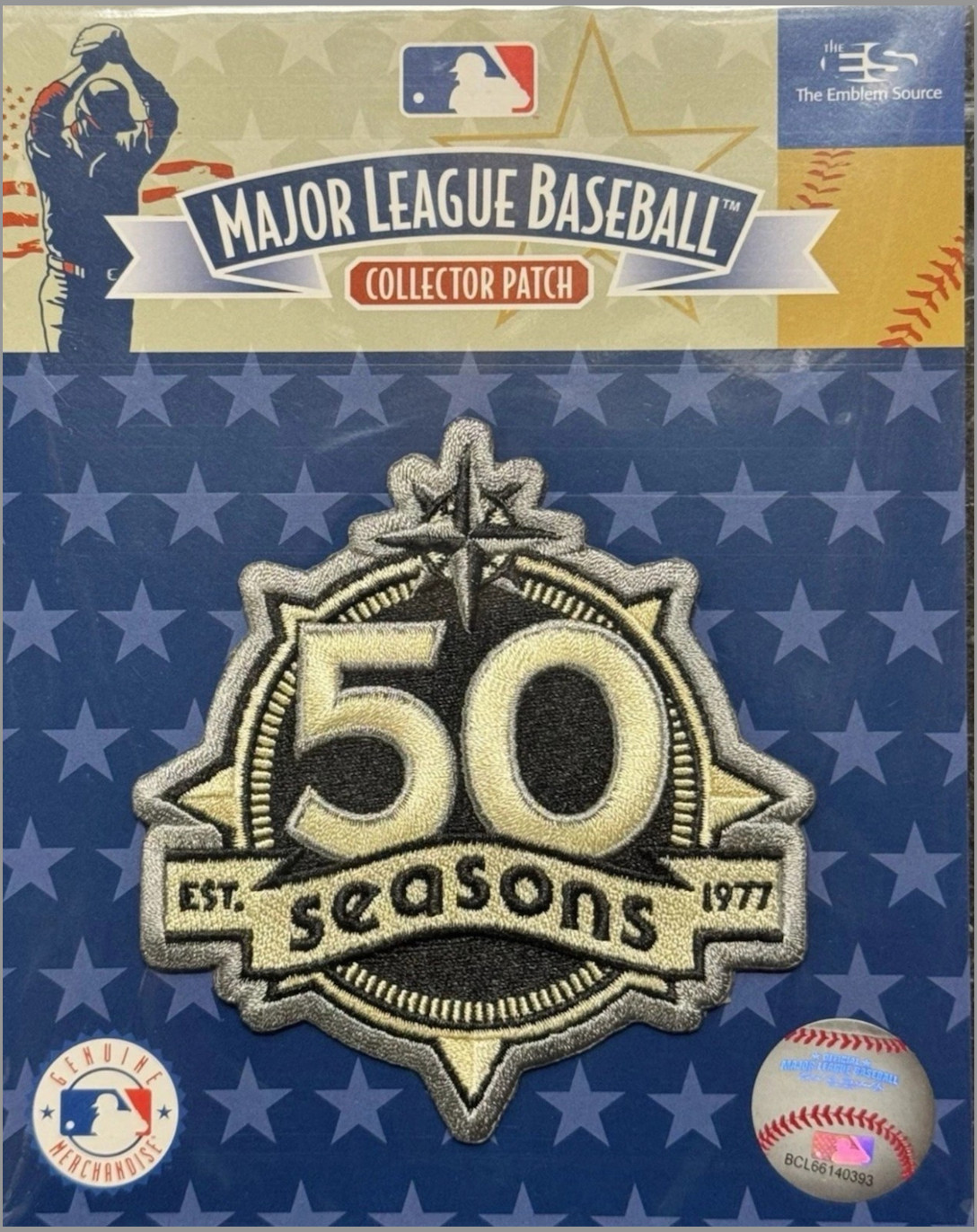 Official MLB 2026 Seattle Mariners 50 Seasons 50th Anniversary Alternate Patch