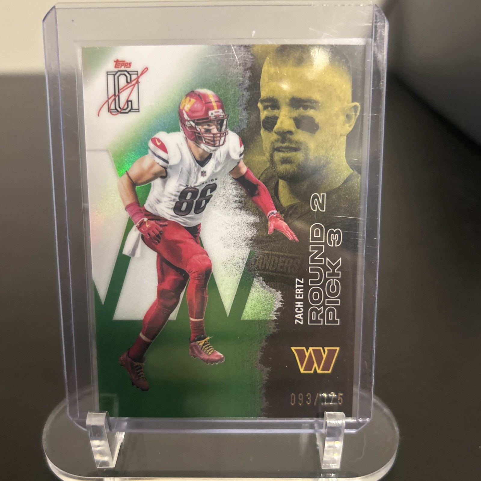 2025 Topps Signatures Zach Ertz /175 Washington Commanders