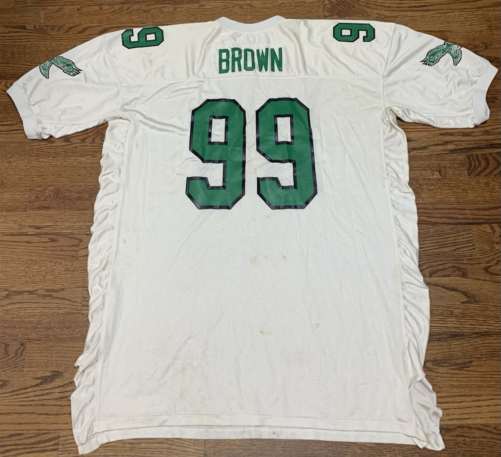 Vintage Jerome Brown #99 Eagles Mitchell & Ness 1991 Throwback Jersey Sz 60