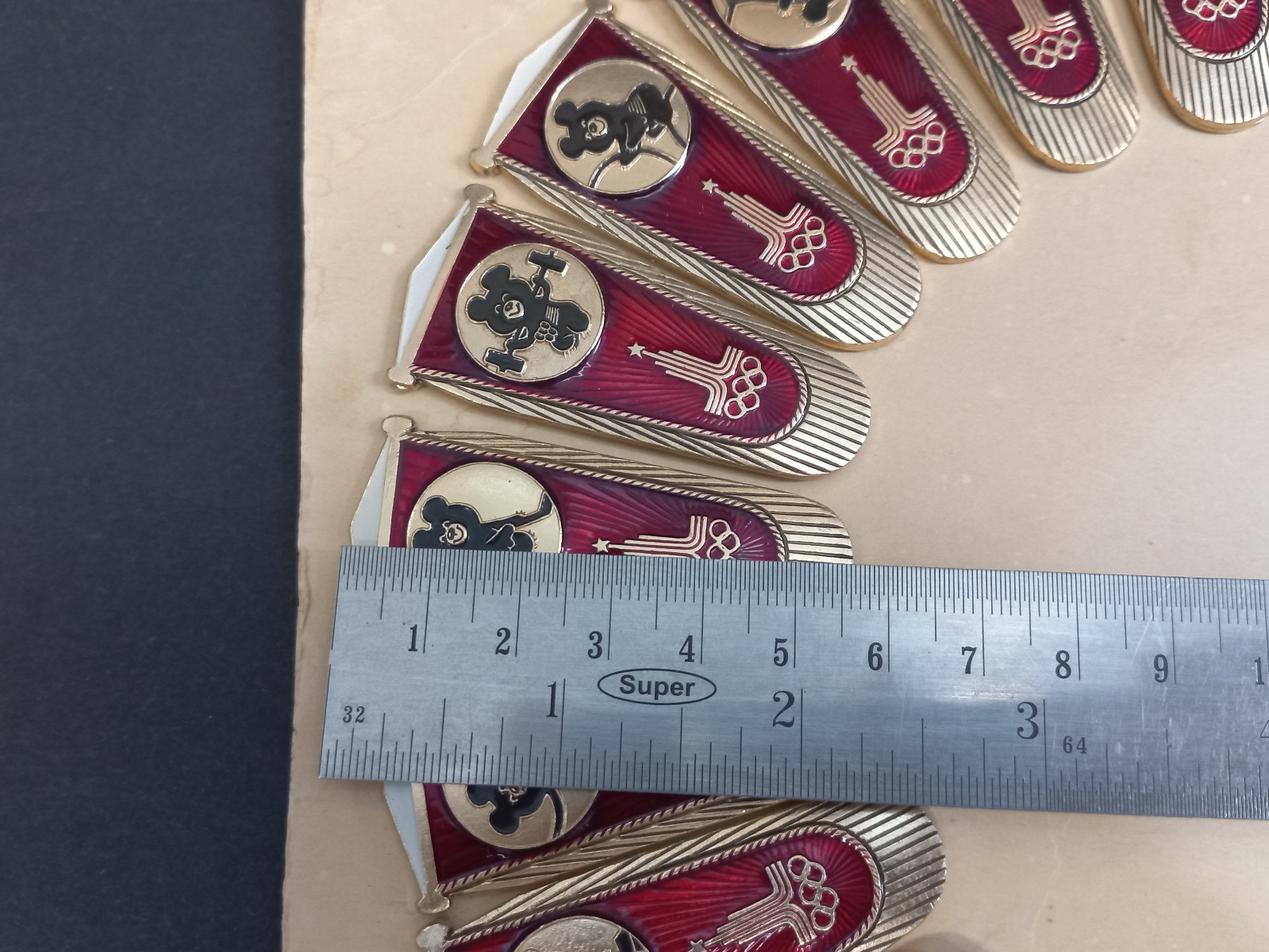 Vintage Badges Olympic Bear 1980, Full Set 25 pcs,USSR Olympic Bear,Moscow 80