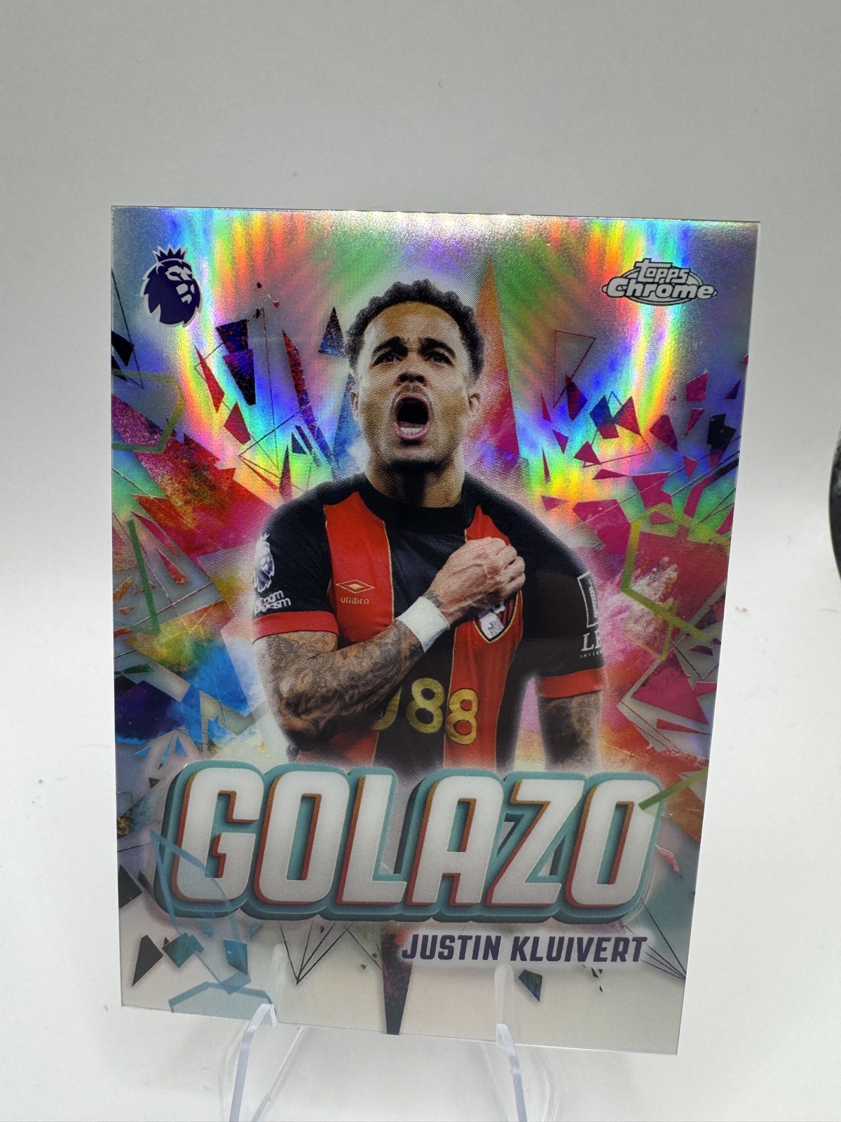 2025-26 Topps Chrome Premier League – Golazo Justin Kluivert #GZ-1