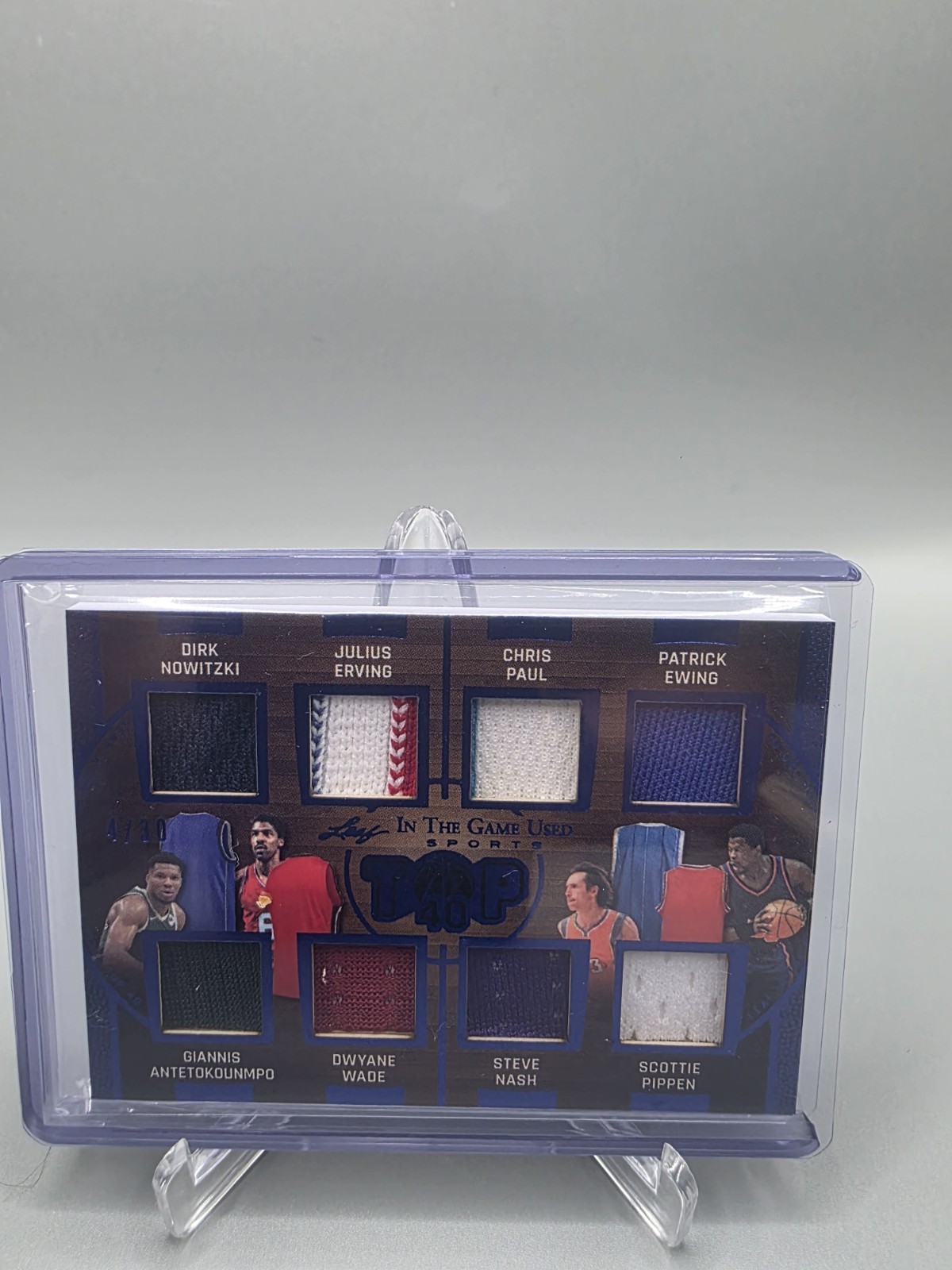 2025 Leaf In The Game TOP 40 Giannis Wade Dirk Dr. J Nash CP3 Ewing Pippen /30