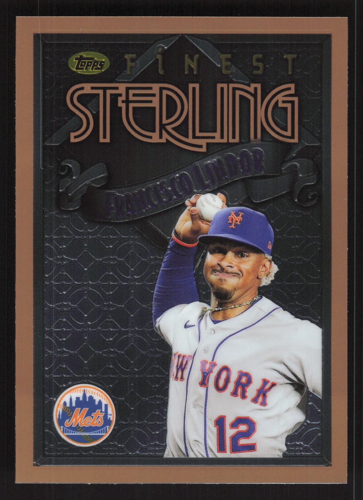 2023 Topps Finest Flashbacks – #35 Francisco Lindor – New York Mets
