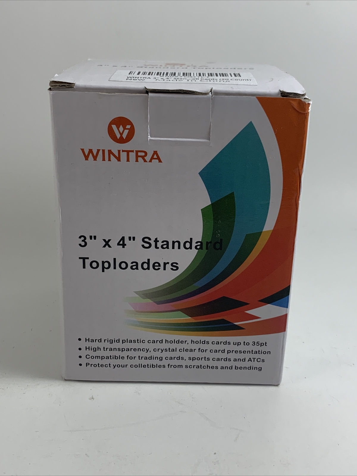 WINTRA 3×4 STANDARD TOPLOADERS 50 count CARD HOLDER UP TO 35pt
