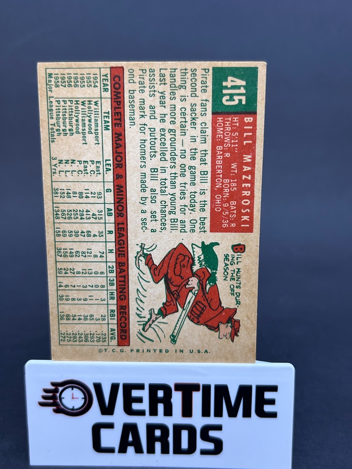 1959 Topps – Bill Mazeroski #415