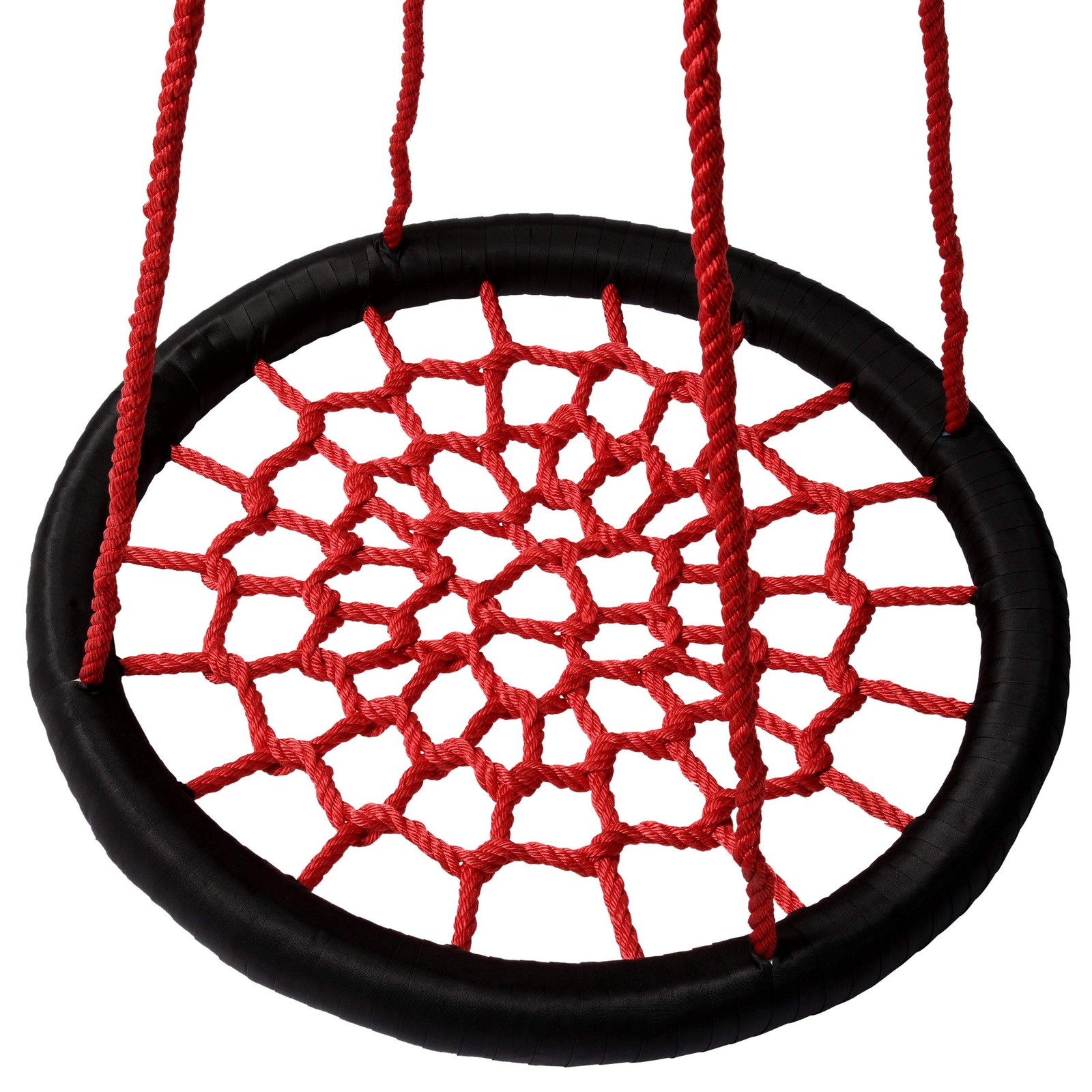 Gorilla Playsets 04-0029-Bk/R Extra Large Orbit Swing Red Netting Black Nylon