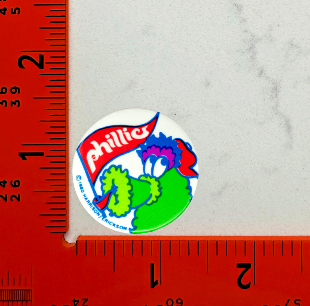 Philadelphia Phillies Vintage Style Pin Back Button