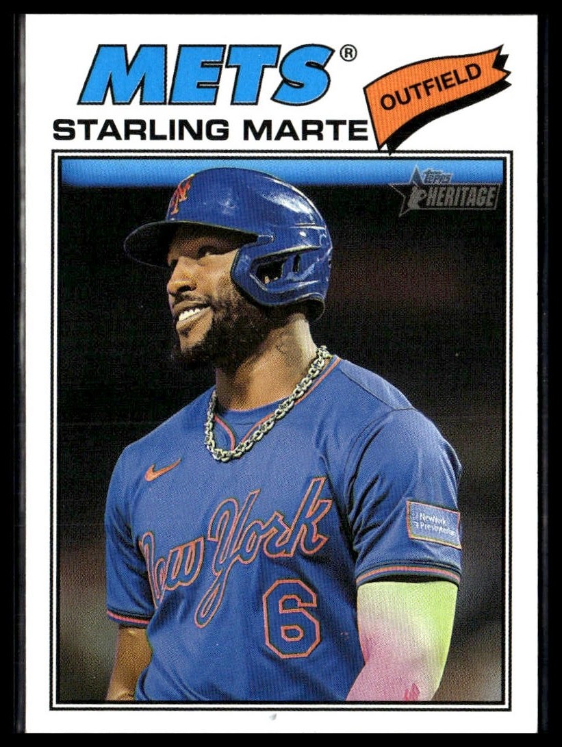 2026 Topps Heritage 213 Starling Marte New York Mets Short Print SP