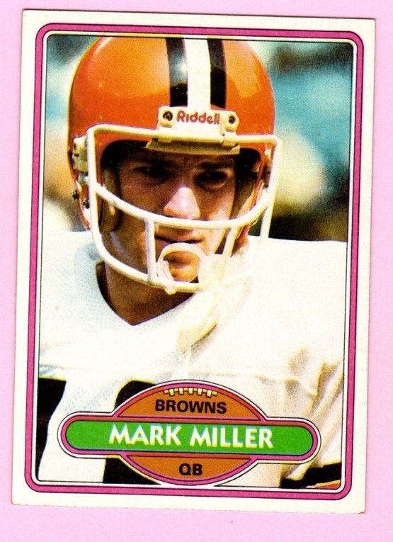 1980 Topps Mark Miller #502 Cleveland Browns – Free Shipping