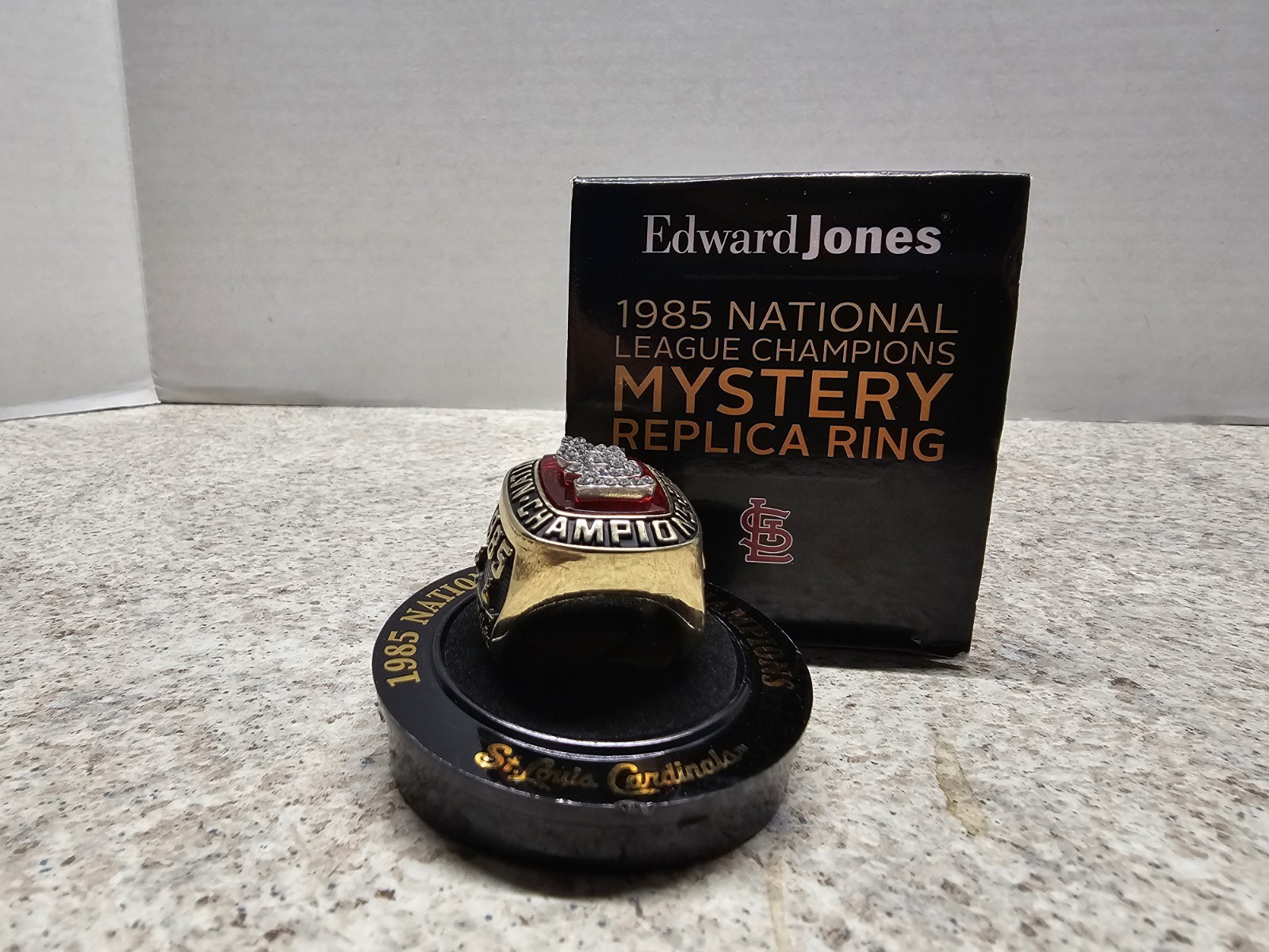 John Tudor St Louis Cardinals MLB 1985 NL Champs Replica Ring NIB