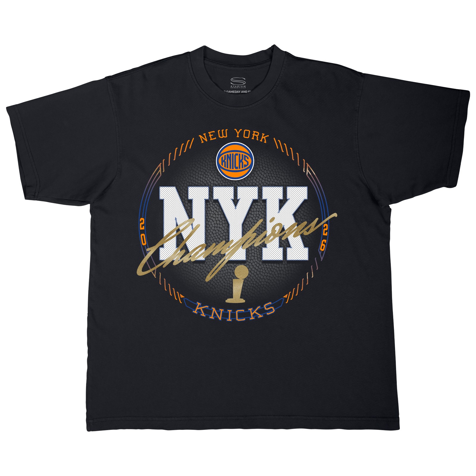 Unisex Stadium Essentials Black New York Knicks 2026 NBA Finals Champions All