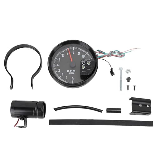 12V 5in Car Tachometer with LED Shift Light 7 Color Display 11 RPM for 4 6 8