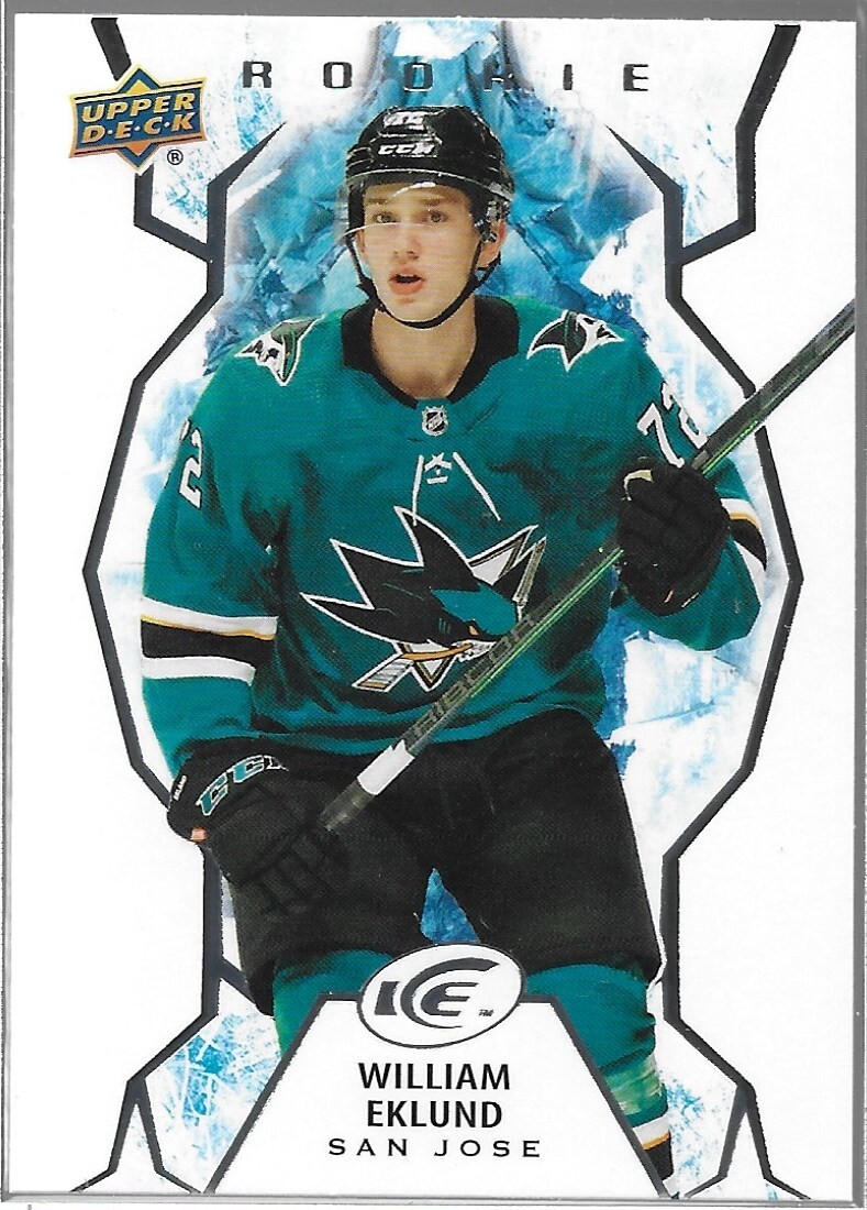 2021-22 William Eklund Upper Deck UD Ice Rookie RC #116
