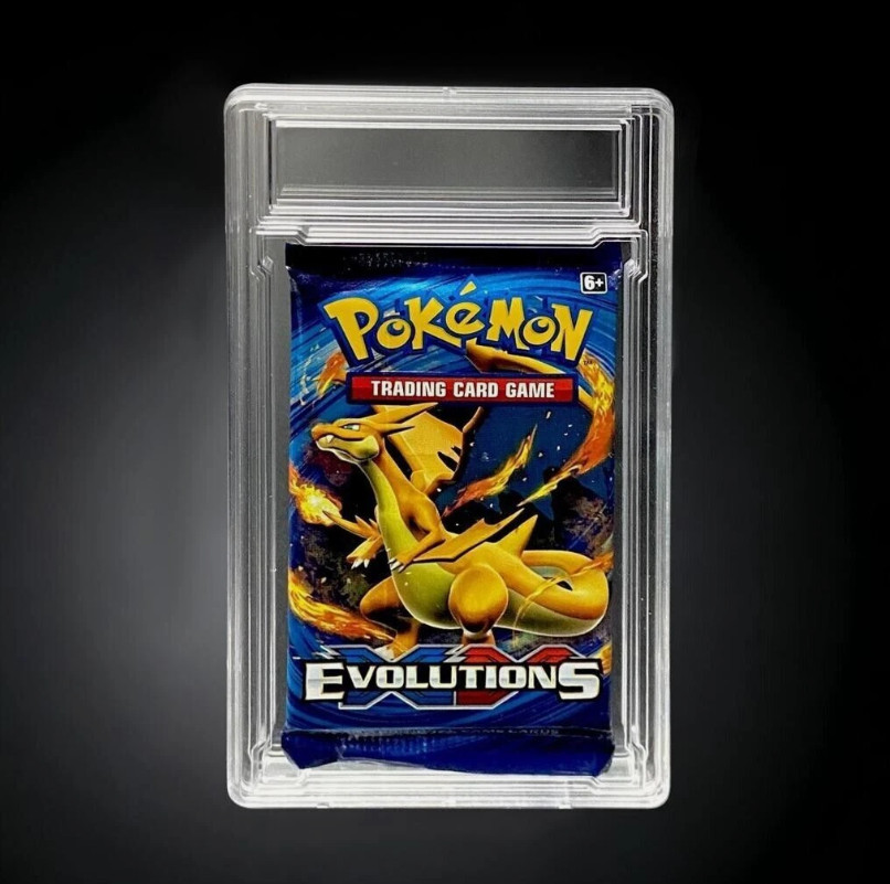 Empty Booster Pack Slab for Grading & Protection of Sealed Sports Trading Cards