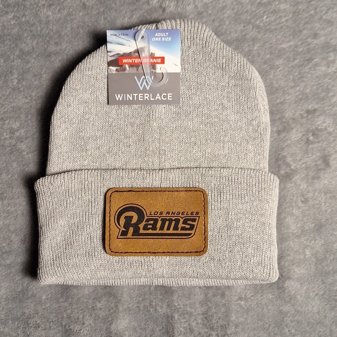 Rams Leather Rectangle Patch NFL (Patch Only)