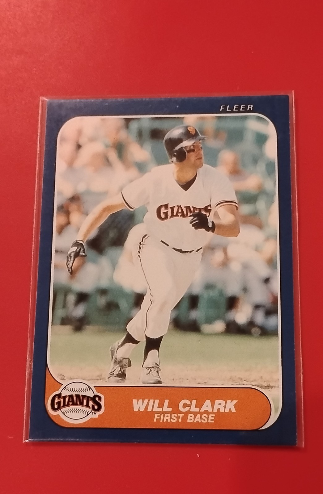 1986 Fleer Update – Will Clark #U-25 (RC)
