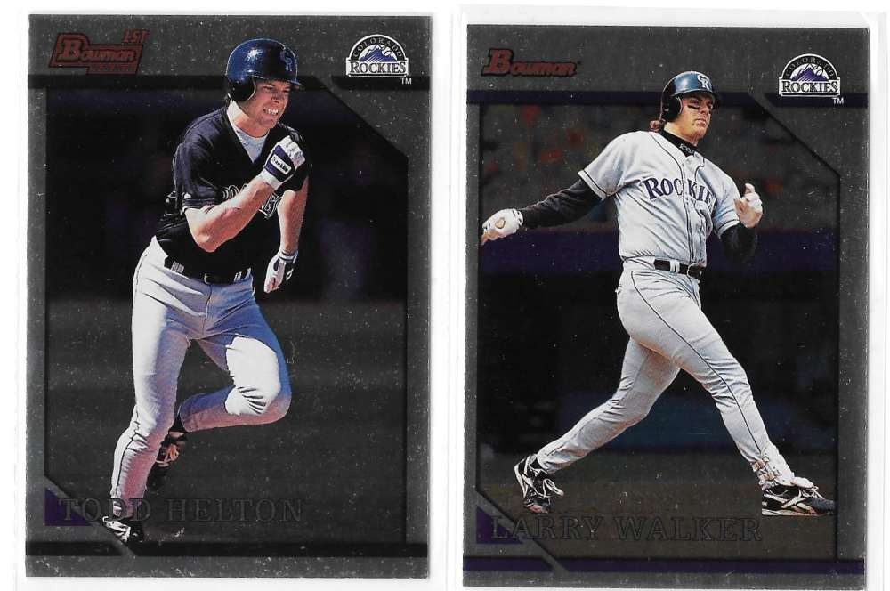 1996 Bowman Silver Foil – COLORADO ROCKIES Team Set