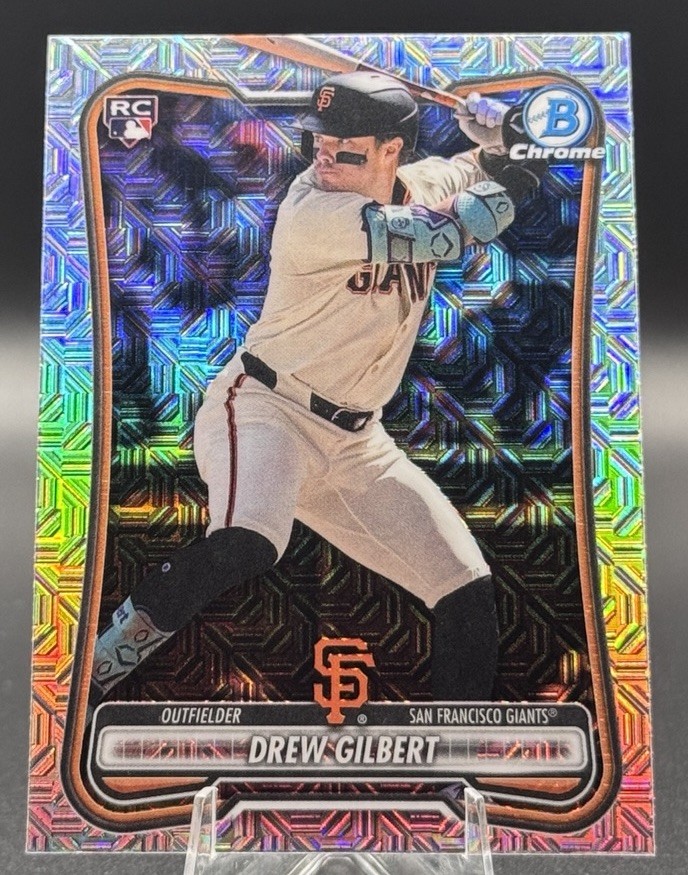 2026 Bowman Chrome Drew Gilbert RC Bowman Mojo Refractor #40 Mega Box Exclusive