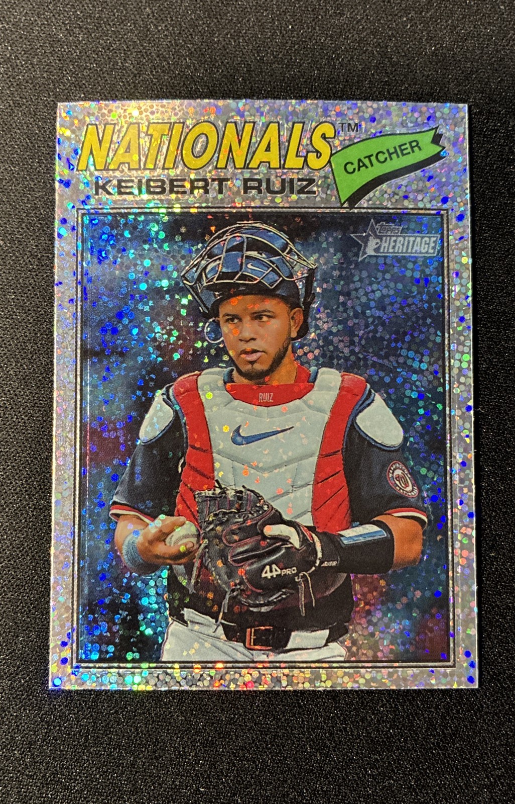 2026 Topps Heritage – Keibert Ruiz #201 Chrome Silver Sparkle Refractor
