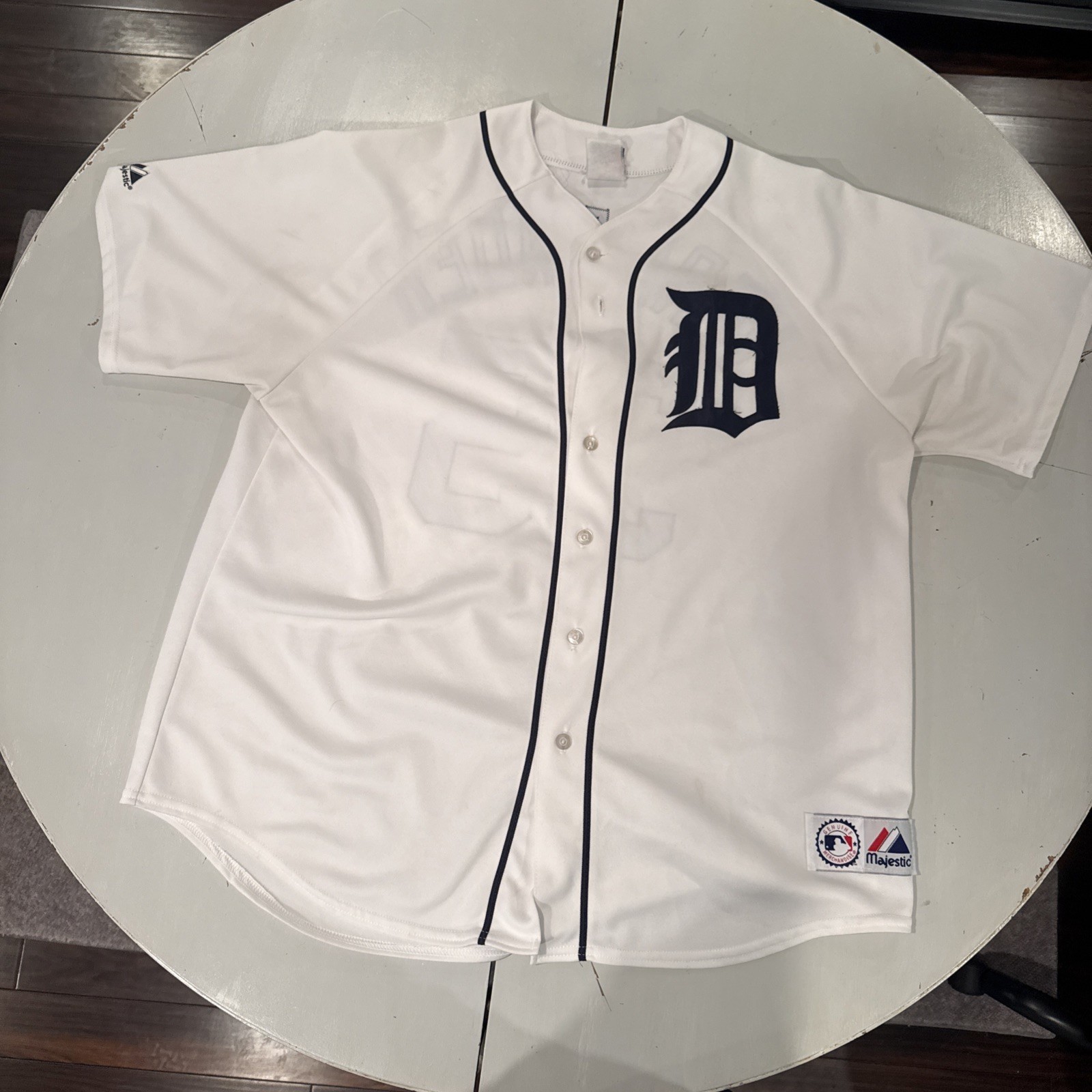Used Justin Verlander Detroit Tigers Home White Jersey Men’s XXL.