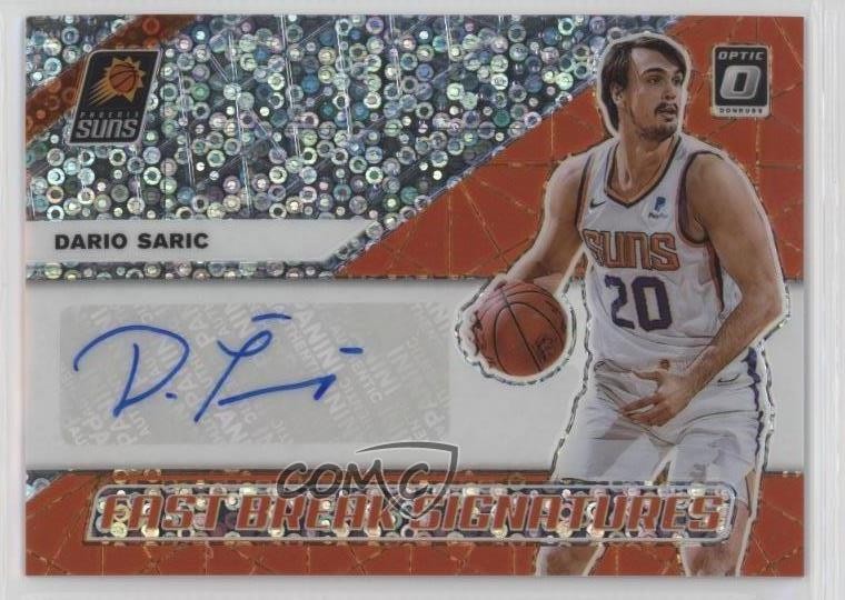 2019-20 Panini Donruss Optic Fast Break Signatures Dario Saric #FB-DSC Auto 1bs7