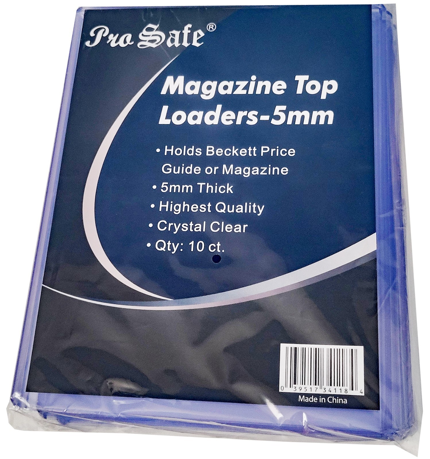10 Pro Safe 5mm Thick Magazine Toploaders Ultra Clear Pack Beckett Guide Holders
