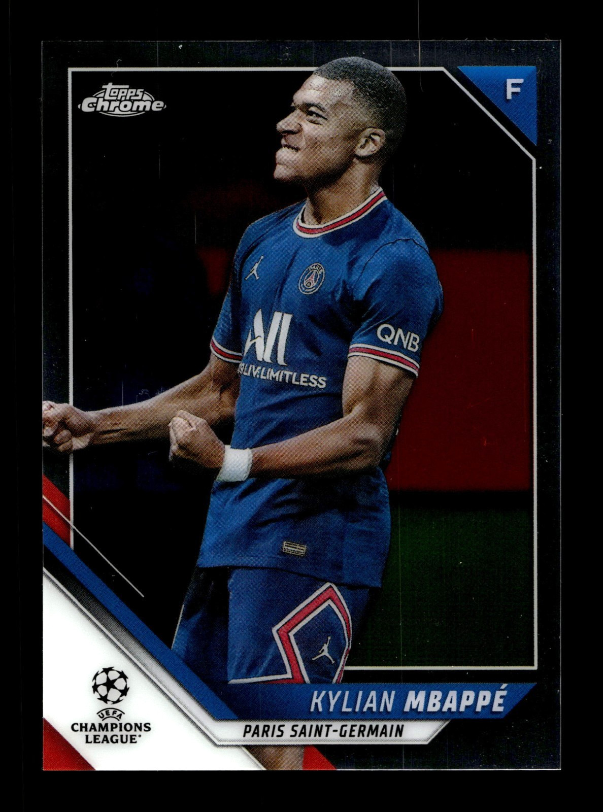 2021-22 Topps Chrome UEFA Champions UCL #1 Kylian Mbappe