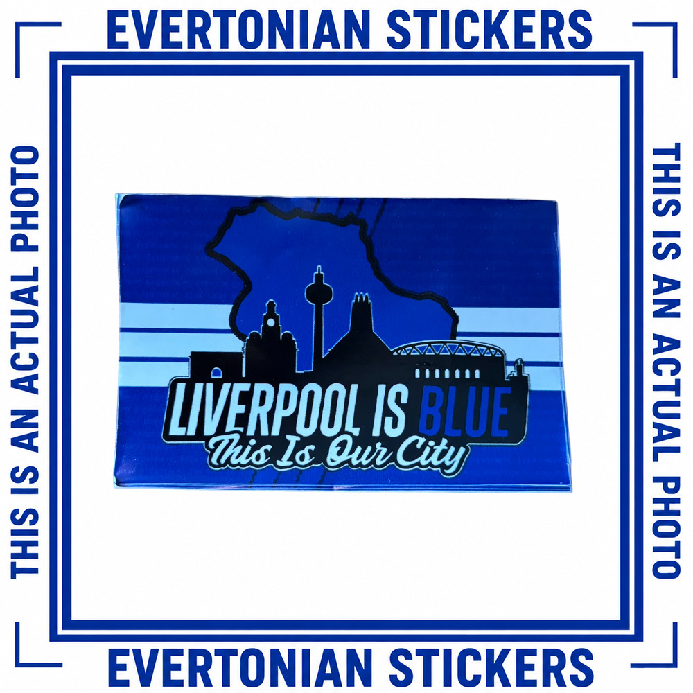 Evertonians Stickers | Mixed Designs | Everton Inspired | Terrace Culture | Blue