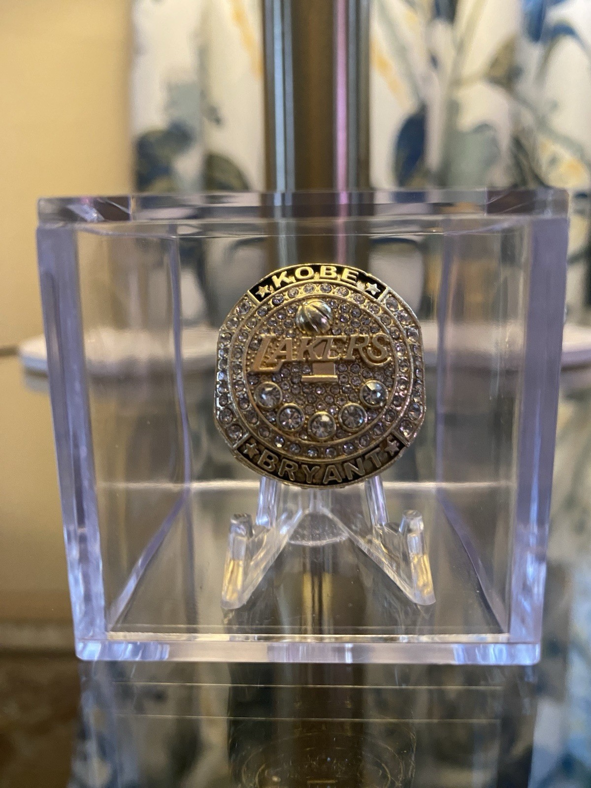 2020 LA Lakers Kobe Bryant Black Mamba 20 YRS Service Ring w/Showcase Cube
