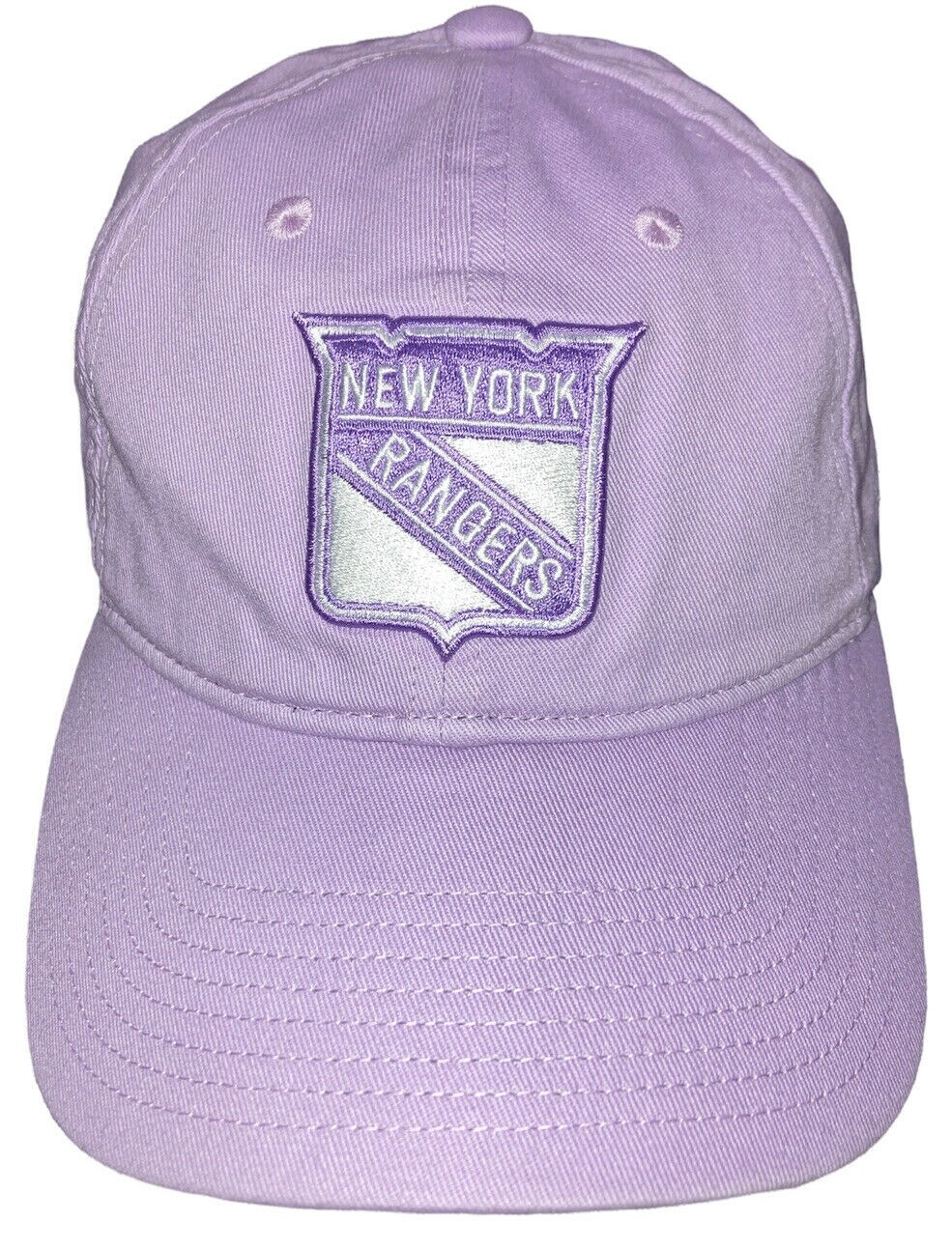 New York Rangers Adidas Purple “Hockey Fights Cancer” Adjustable Hat NWT OSFM