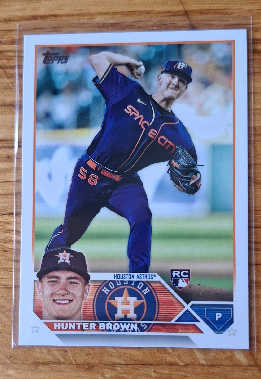 2023 Topps Hunter Brown Rookie Card #111 RC Houston Astros Flagship Pitcher Base