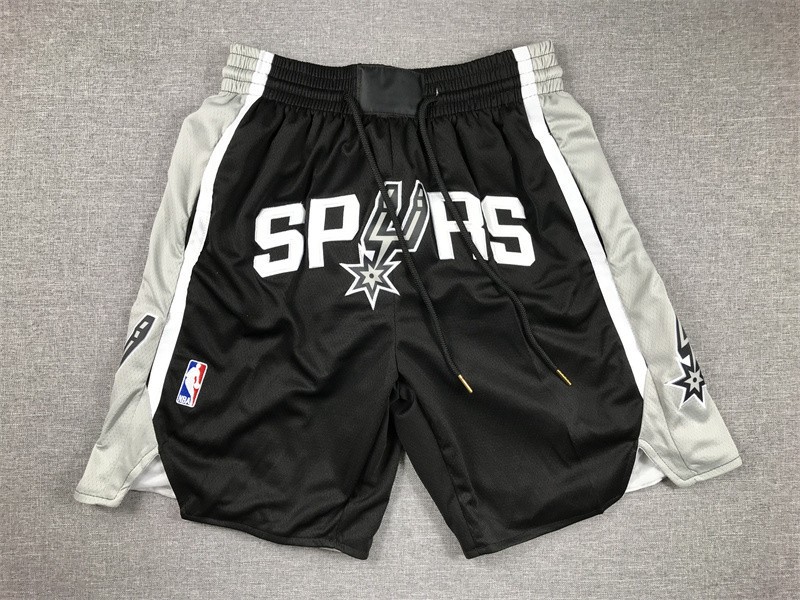 New San Antonio Spurs Swing Men Black Basketball Shorts
