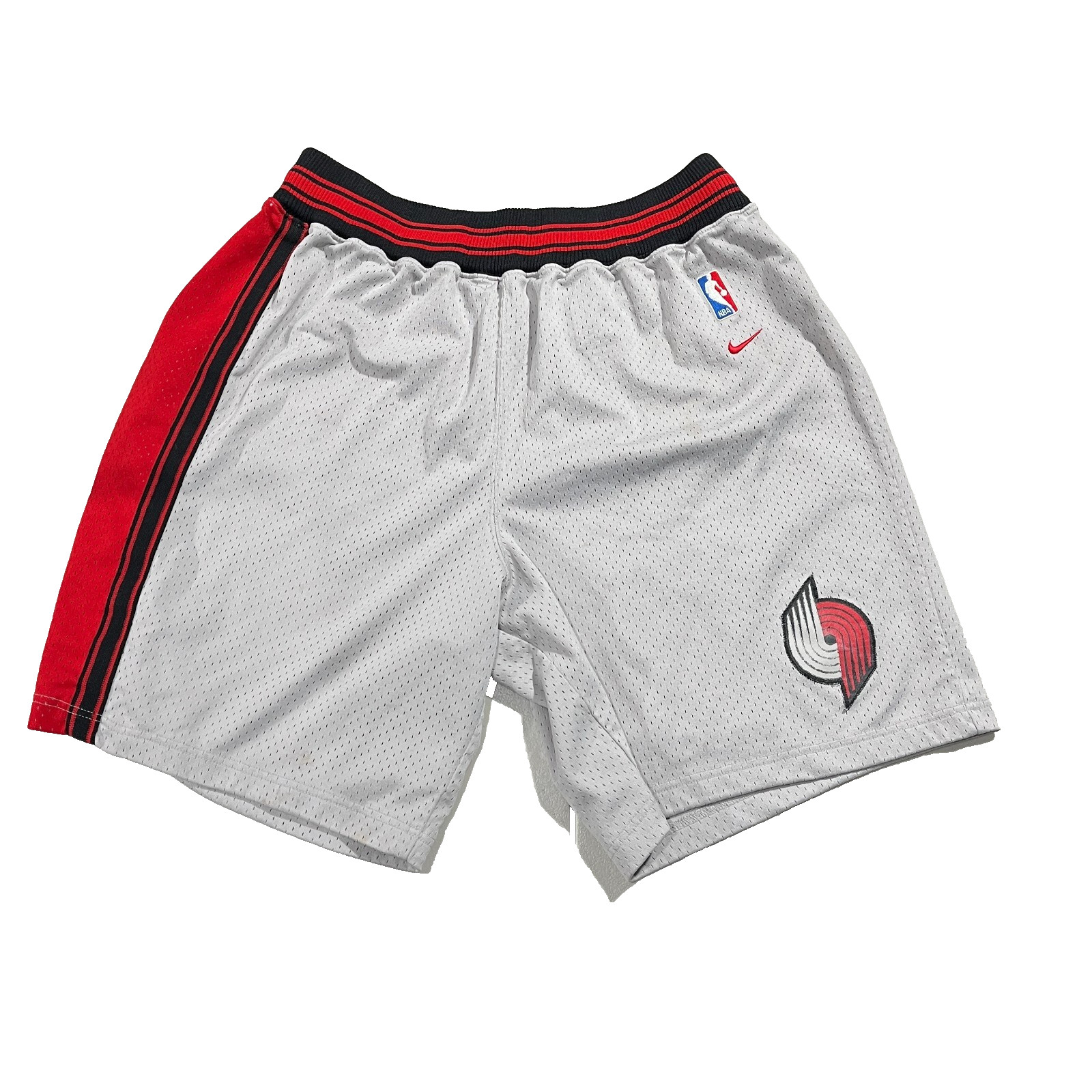 2003-2004 Portland Trail Blazers Basketball Game Shorts Nike White Mens Large