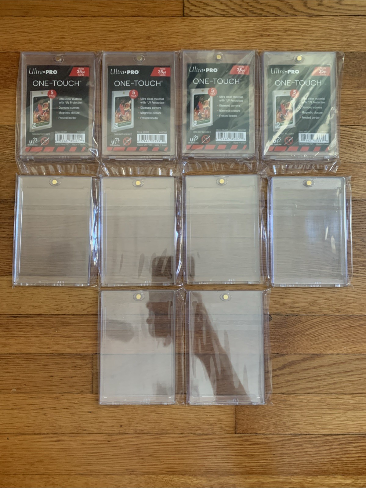 Card Supplies Lot – 2x 3200 Count Boxes, 10x 35pt One-Touch, Toploader Binder ++