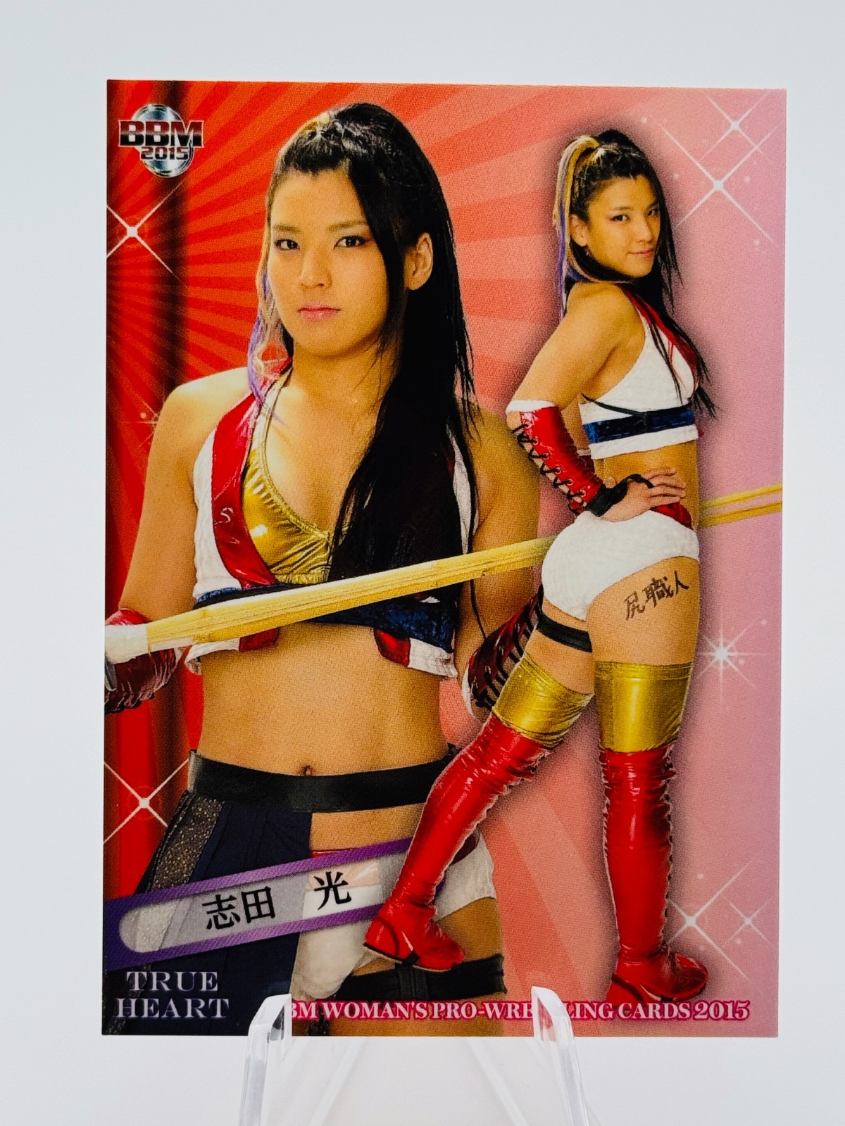 🔥 2015 HIKARU SHIDA True Heart BBM Women Wrestling Card 🔥
