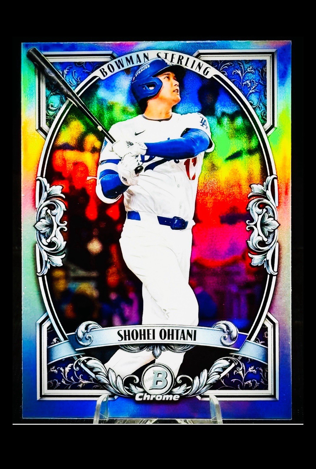Shohei Ohtani Bowman Chrome Sterling REFRACTOR Topps SP Los Angeles Dodgers MINT