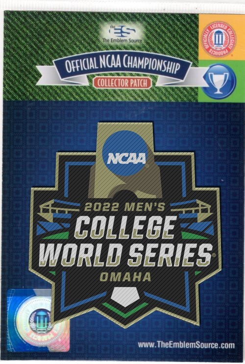 2022 MENS COLLEGE WORLD SERIES PATCH CWS CHAMPIONSHIP OLE MISS REBELS CHAMPIONS!