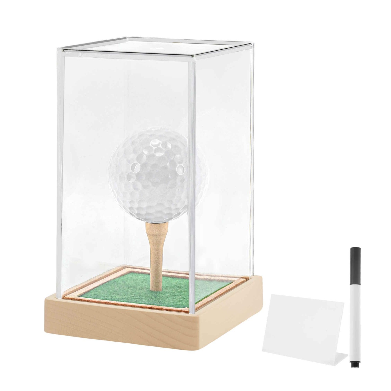 CAPASTEC Golf Ball Display Case, Elegant Hole in One Golf Ball Display Case, …