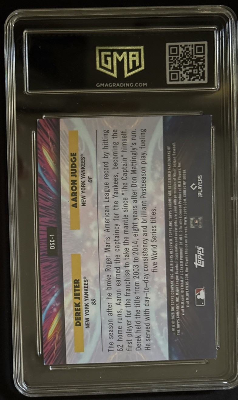 2025 Topps Cosmic Chrome – Star Clusters Derek Jeter, Aaron Judge #DSC-1 GMA-10
