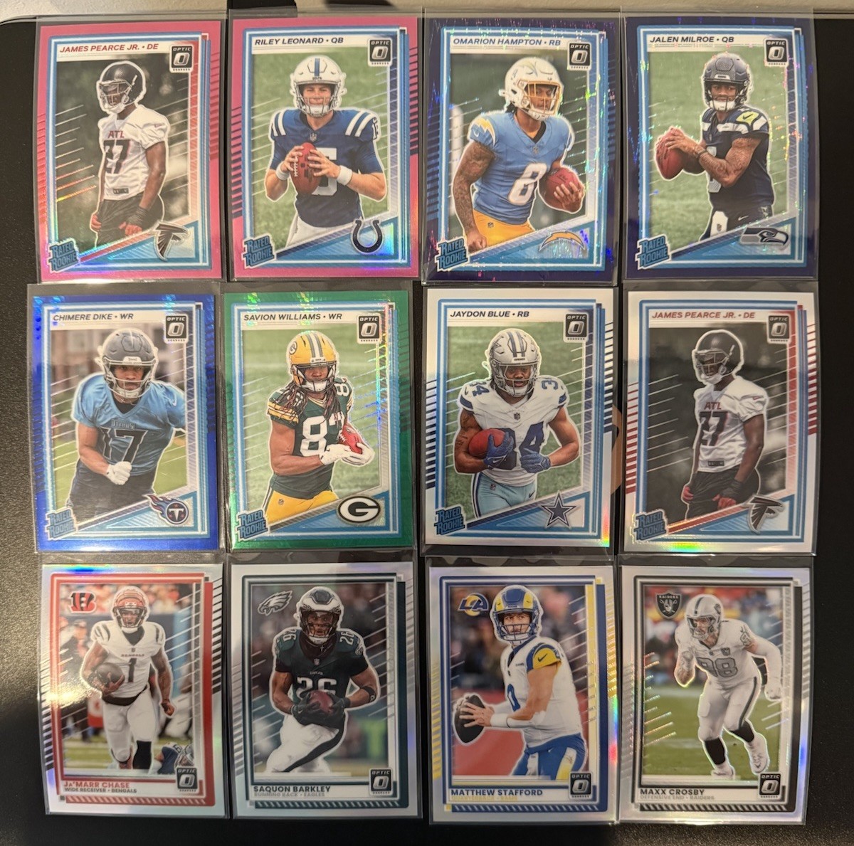 30% off! 2025 Donruss Optic Football – ALL Prizm Parallels & Inserts – You Pick
